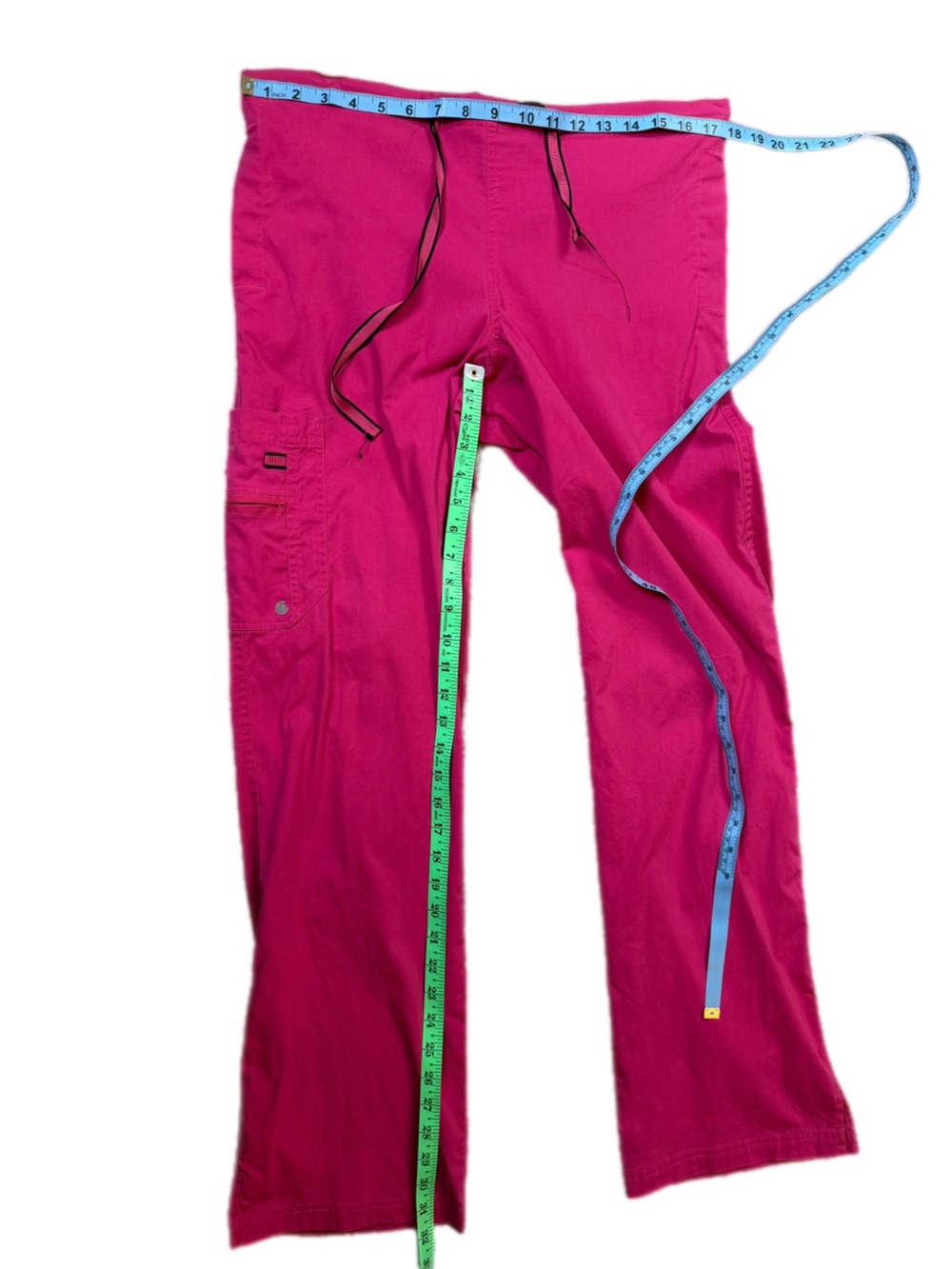 Life is Peachy Pink scrub pants Medium tall - Picture 3 of 9